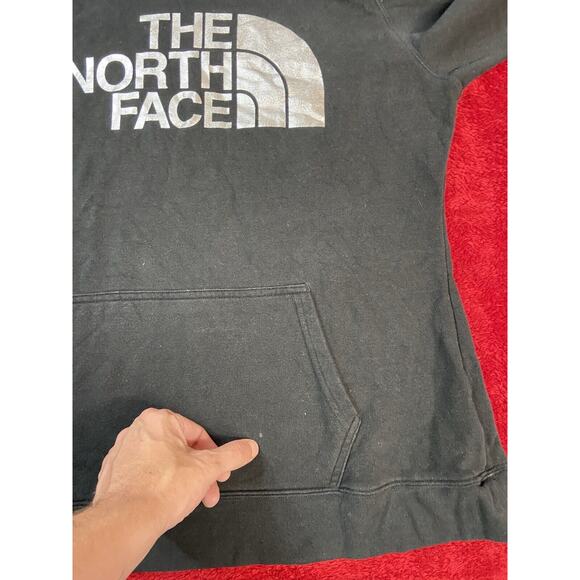 The North Face Womens Large Black Pullover Hoodie Long Sleeve Sweatshirt Pocket - Picture 5 of 9